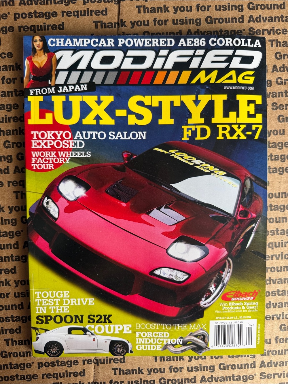 LUX-STYLE FD RX-7 Magazine - Red Cover